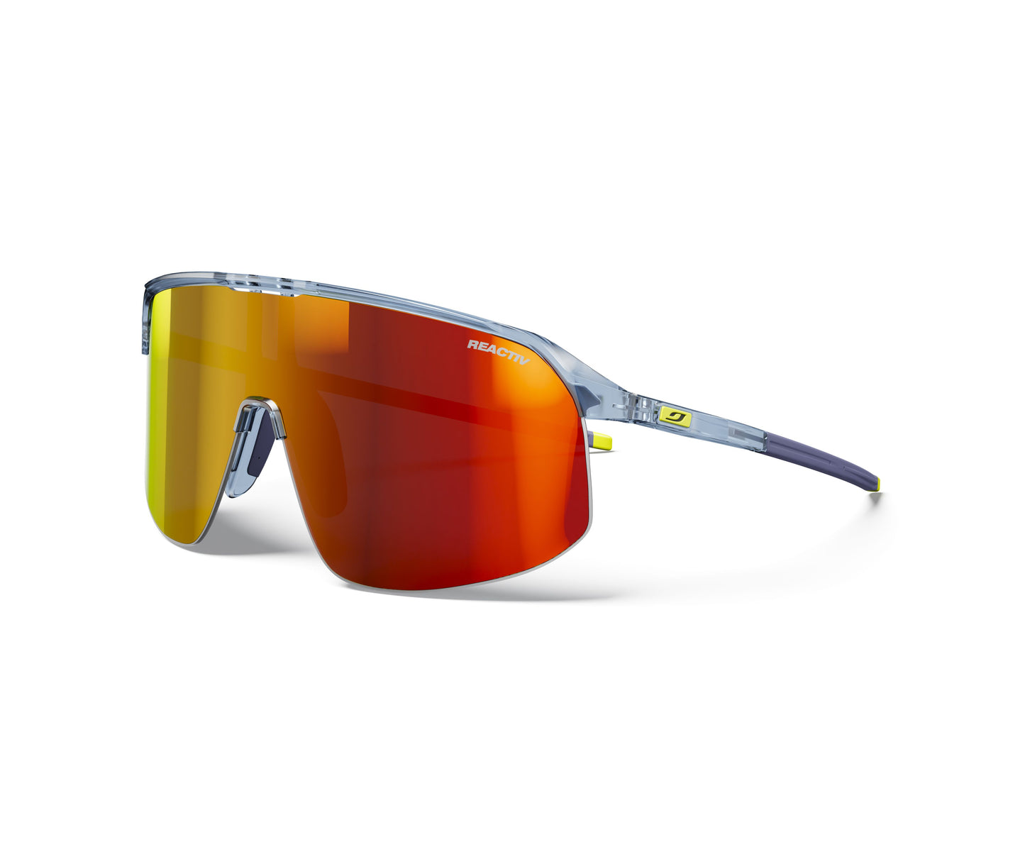 Julbo DENSITY Sunglasses J5613332 in Blue - Yellow with a REACTIV 1-3 Light Amplifier Lens