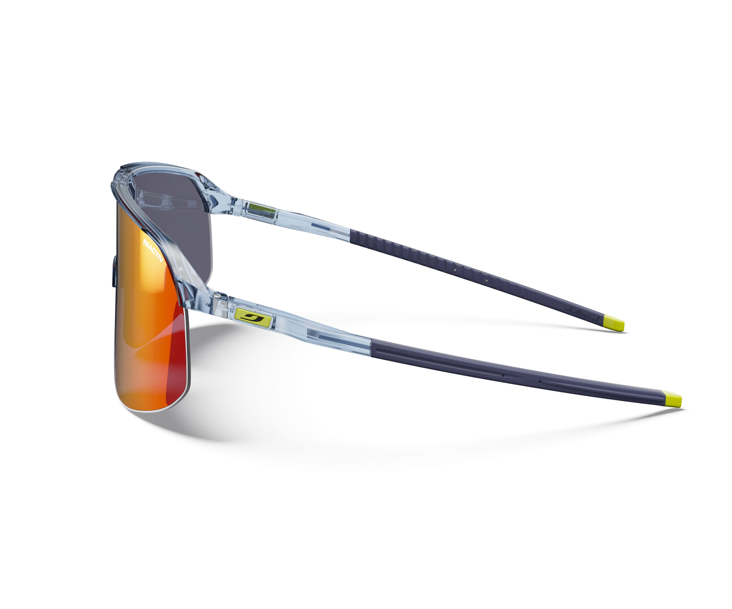 Julbo DENSITY Sunglasses J5613332 in Blue - Yellow with a REACTIV 1-3 Light Amplifier Lens