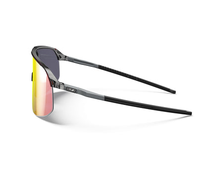 Julbo DENSITY Sunglasses J5613814 in Black Translucent - Grey with a REACTIV 1-3 Light Amplifier Lens