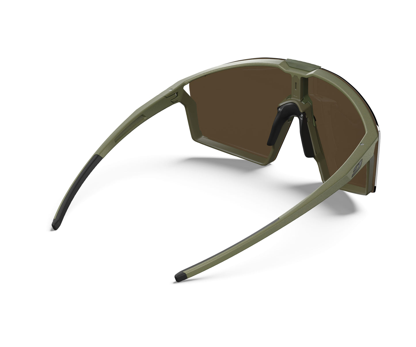 Julbo Edge Cover Sunglasses J5883645 in Green-Army-Black with a REACTIV 2-4 lens