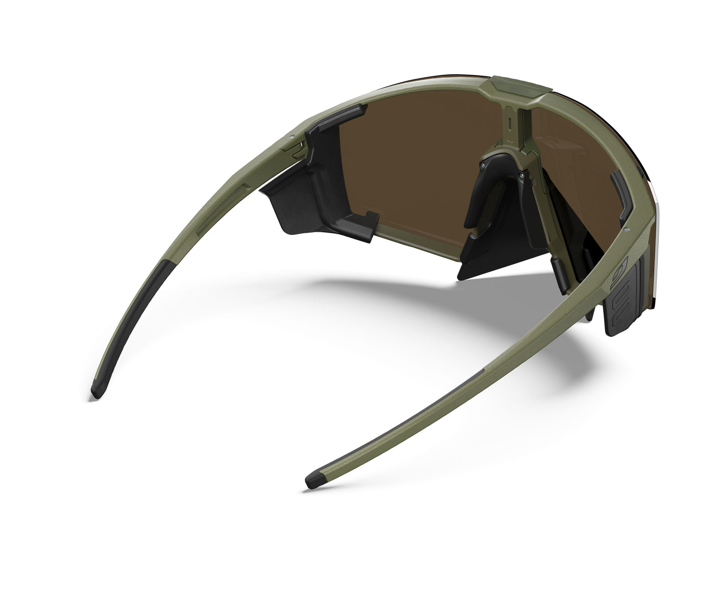 Julbo Edge Cover Sunglasses J5883645 in Green-Army-Black with a REACTIV 2-4 lens