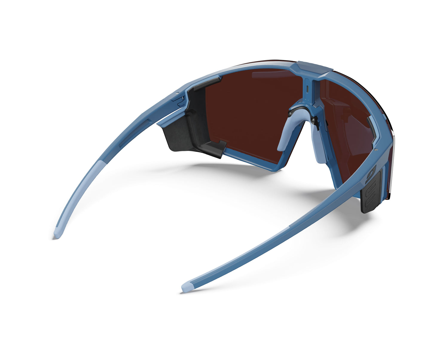 Julbo Edge Cover Sunglasses J5884512 in Blue with a REACTIV 0-4 High Contrast Lens