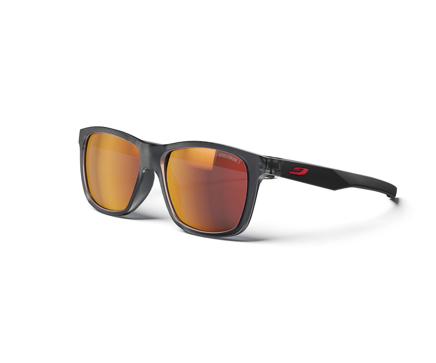 Julbo Elwood Sunglasses J5841122 in Black-Trans-Matt with a SPECTRON 3 SMOKE lens