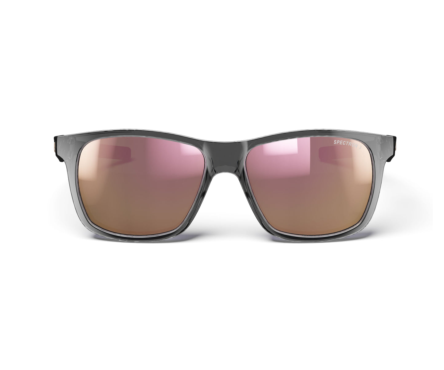 Julbo Elwood Sunglasses J5841124 in Shiny Translucent Black with a SPECTRON 3 SMOKE lens