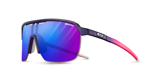 Julbo FREQUENCY Sunglasses J5673426 in Purple - Pink with a REACTIV 1-3 High Contrast Lens