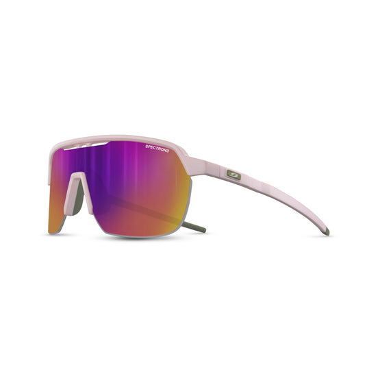Julbo FREQUENCY Sunglasses J5671118 in Pastel Pink - Green with a SPECTRON 3 Smoke lens