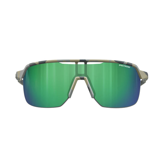 Julbo FREQUENCY Sunglasses J5671145 in Camo Grey - Black with a SPECTRON 3 Smoke lens