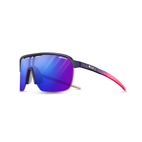 Julbo FREQUENCY Sunglasses J5673426 in Purple - Pink with a REACTIV 1-3 High Contrast Lens