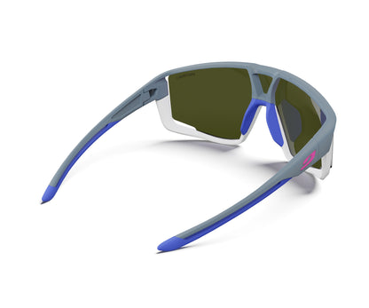 Julbo FURY Sunglasses J5311121 in Drak Grey Blue with a SPECTRON 3 Brown lens