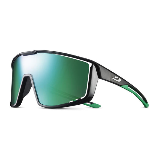 Julbo FURY Sunglasses J5311114 in Black-Green with a SPECTRON 3 SMOKE lens