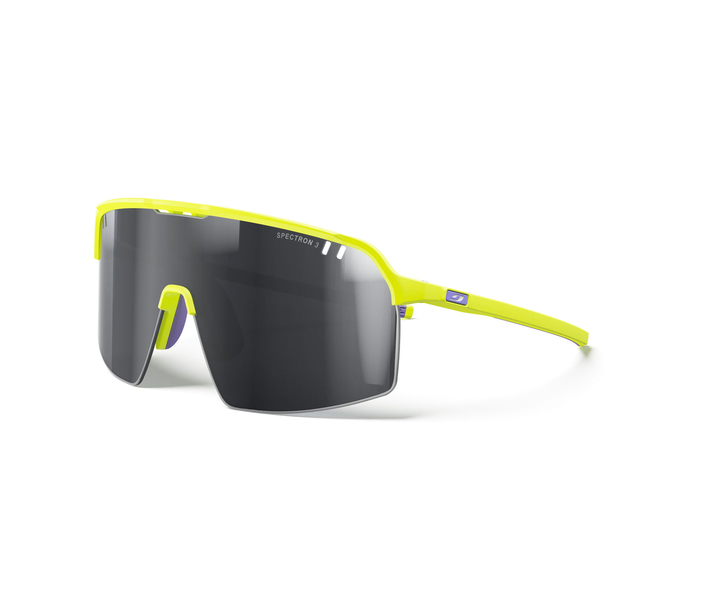 Julbo Intensity Sunglasses J5901115 in Yellow-Fluo-Matt with a SPECTRON 3 Smoke lens