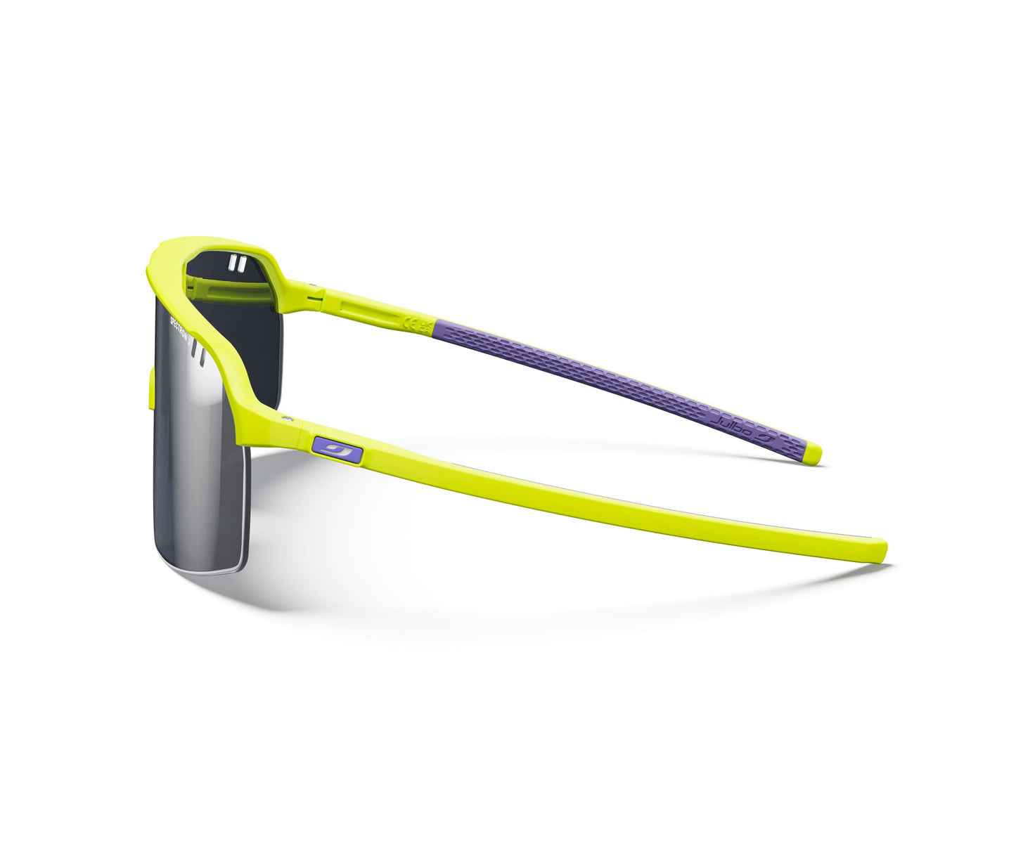 Julbo Intensity Sunglasses J5901115 in Yellow-Fluo-Matt with a SPECTRON 3 Smoke lens