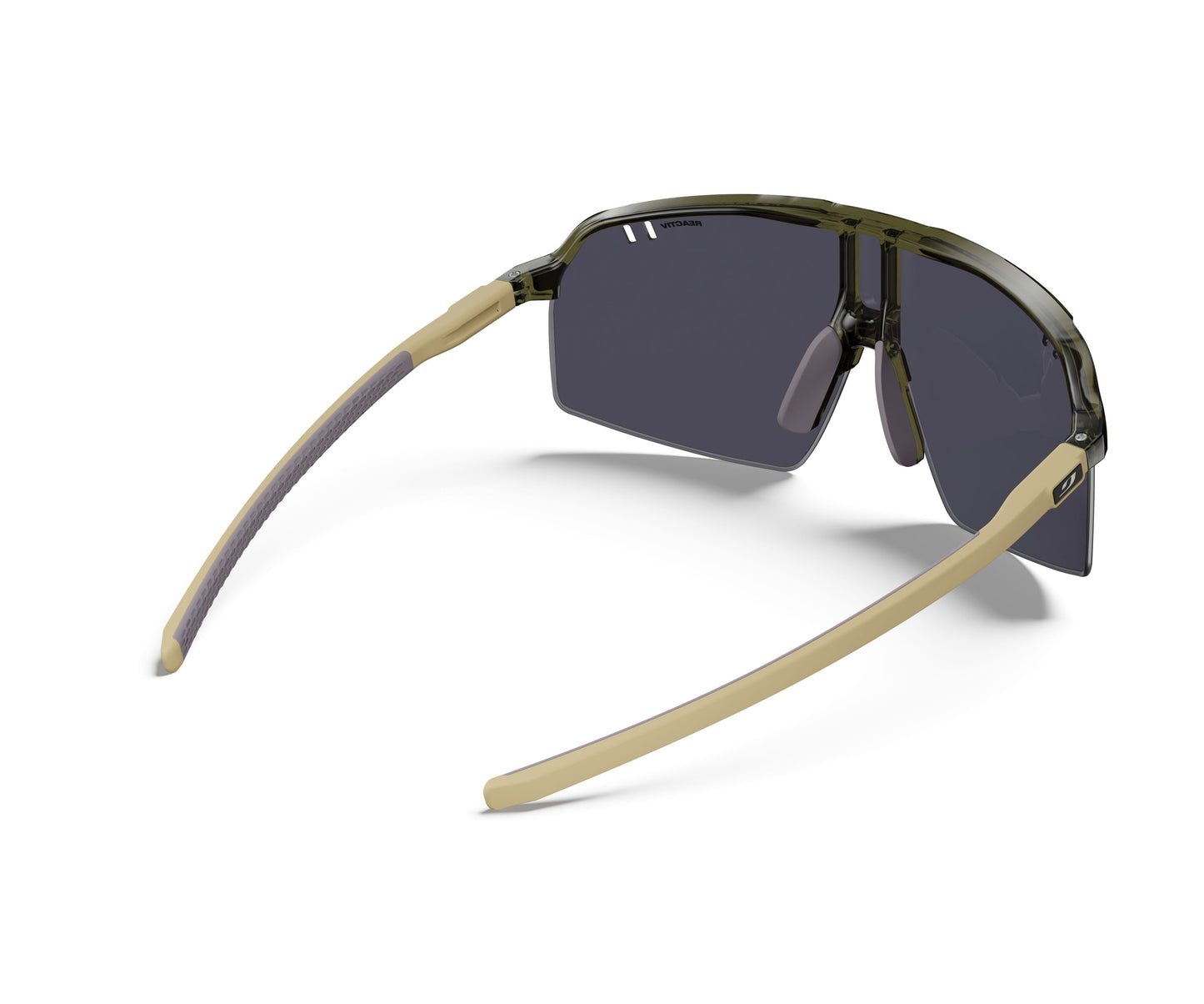 Julbo Intensity Sunglasses J5903345 in Army-Beige-Matt with a REACTIV 1-3 Light Amplifier Lens