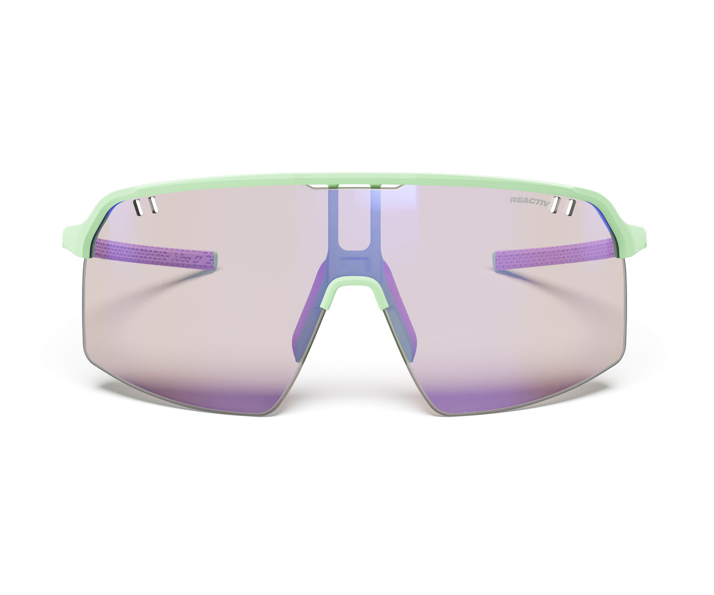 Julbo Intensity Sunglasses J5903430 in Pale-Green-Purple with a REACTIV 1-3 High Contrast Lens