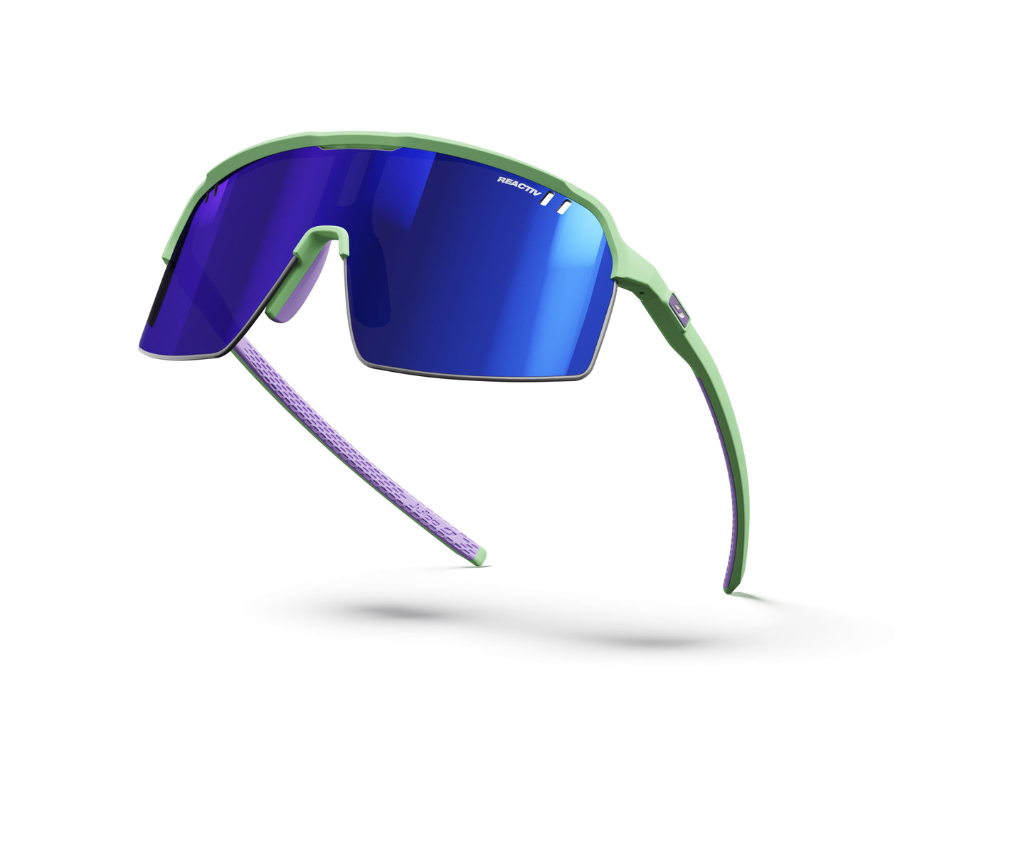 Julbo Intensity Sunglasses J5903430 in Pale-Green-Purple with a REACTIV 1-3 High Contrast Lens