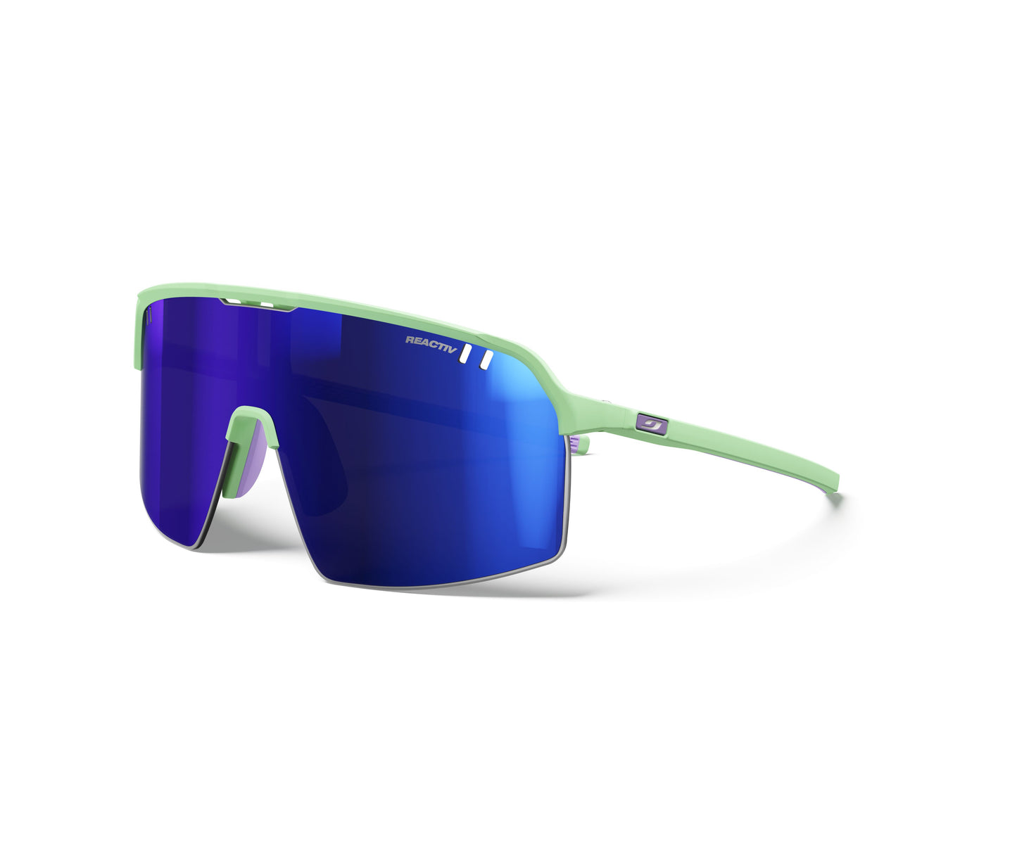 Julbo Intensity Sunglasses J5903430 in Pale-Green-Purple with a REACTIV 1-3 High Contrast Lens