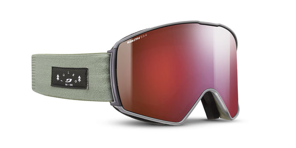 Julbo LAUNCHER Goggle J78140164 in Green Colour with a REACTIV 0-4 HC lens
