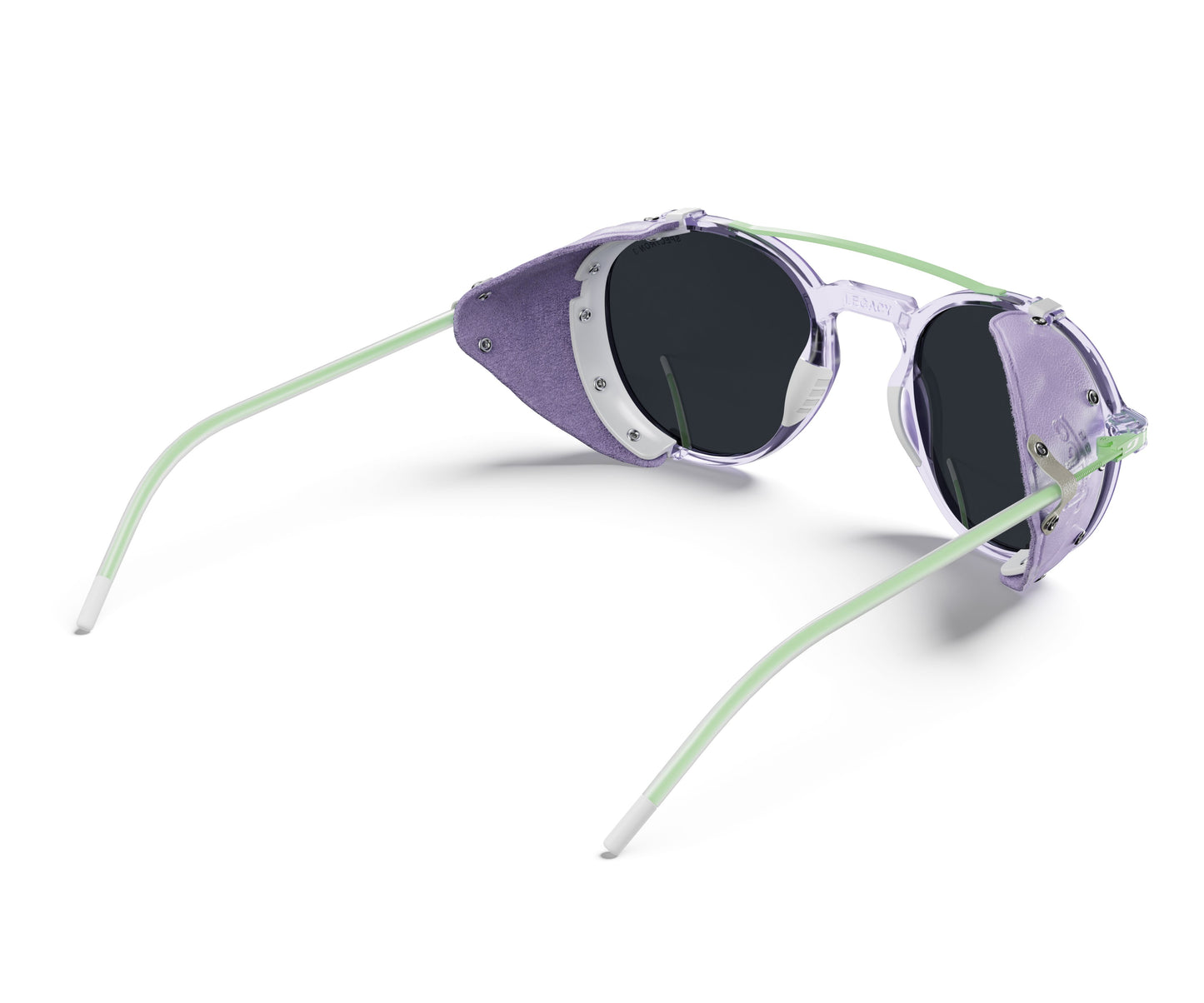 Julbo LEGACY Sunglasses J5641126 in Purple Translucent - Green with a SPECTRON 3 Smoke lens