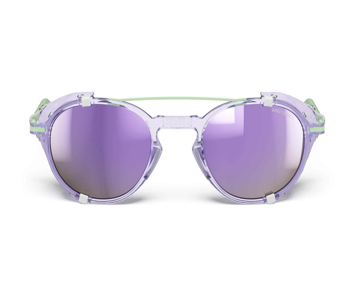 Julbo LEGACY Sunglasses J5641126 in Purple Translucent - Green with a SPECTRON 3 Smoke lens