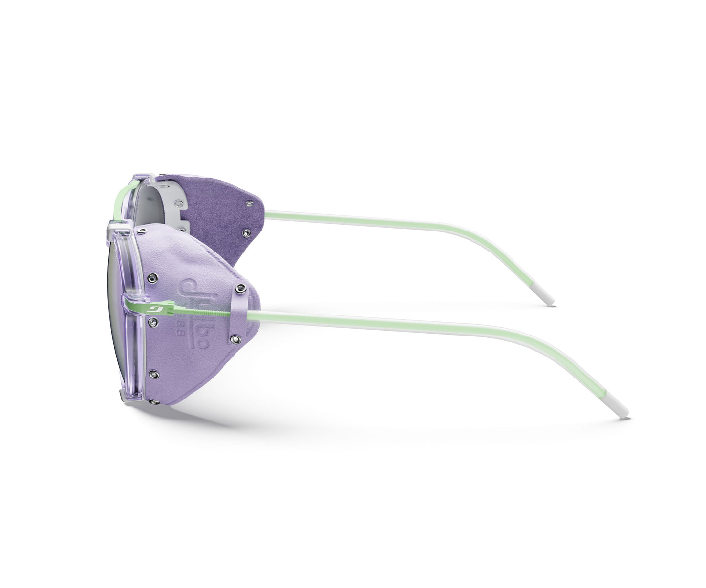 Julbo LEGACY Sunglasses J5641126 in Purple Translucent - Green with a SPECTRON 3 Smoke lens