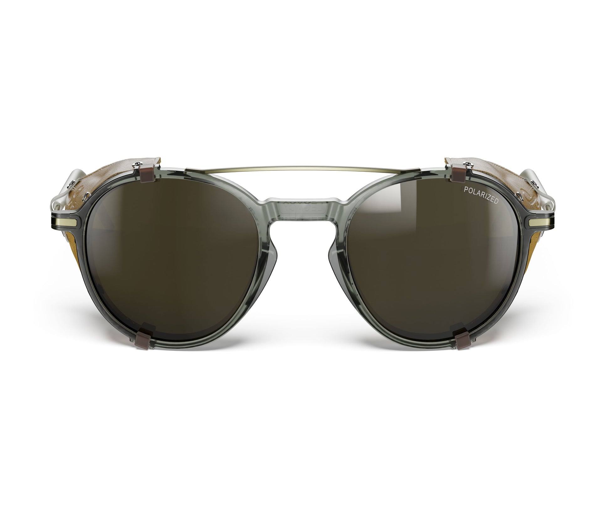 Julbo LEGACY Sunglasses J5649120 in Light Grey - Gold with a SPECTRON 3 POLARIZED Brown lens