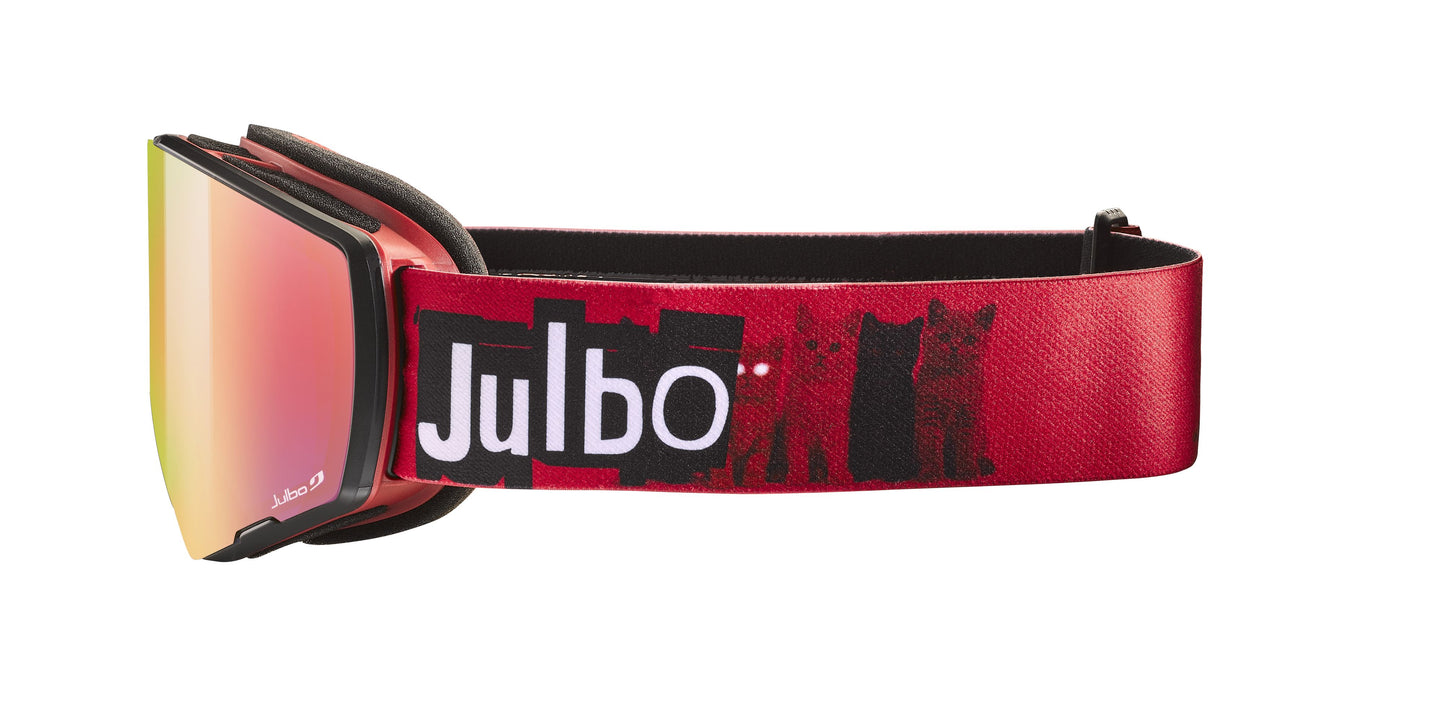 Julbo RAZOR EDGE Goggle J77533134 in Red - Black Colour with a REACTIV 1-3 HC lens