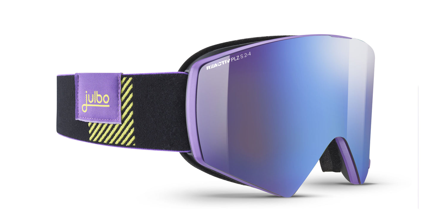 Julbo RAZOR EDGE Goggle J77551264 in Purple - Black - Yellow Colour with a REACTIV 2-4 POLARIZED lens