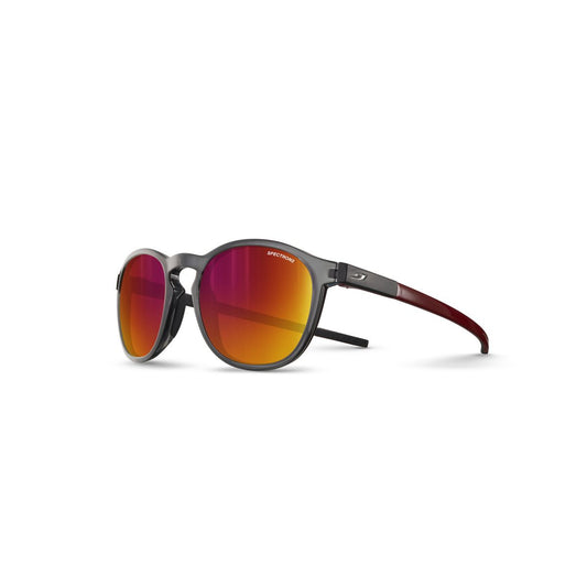 Julbo Shine L Sunglasses J5751114 in Shiny-Red Trans Black with a SPECTRON 3 Smoke lens