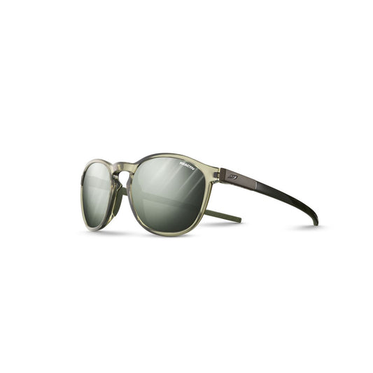 Julbo Shine L Sunglasses J5757816 in Shiny Trans-Green Army with a REACTIV 1-3 GLARE CONTROL Green lens