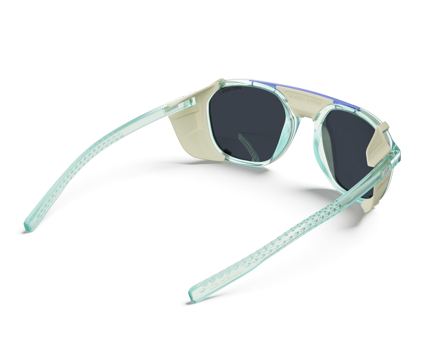 Julbo Slack Cover Sunglasses J5871130 in Mint-Trans-Light-Grey with a SPECTRON 3 BROWN lens