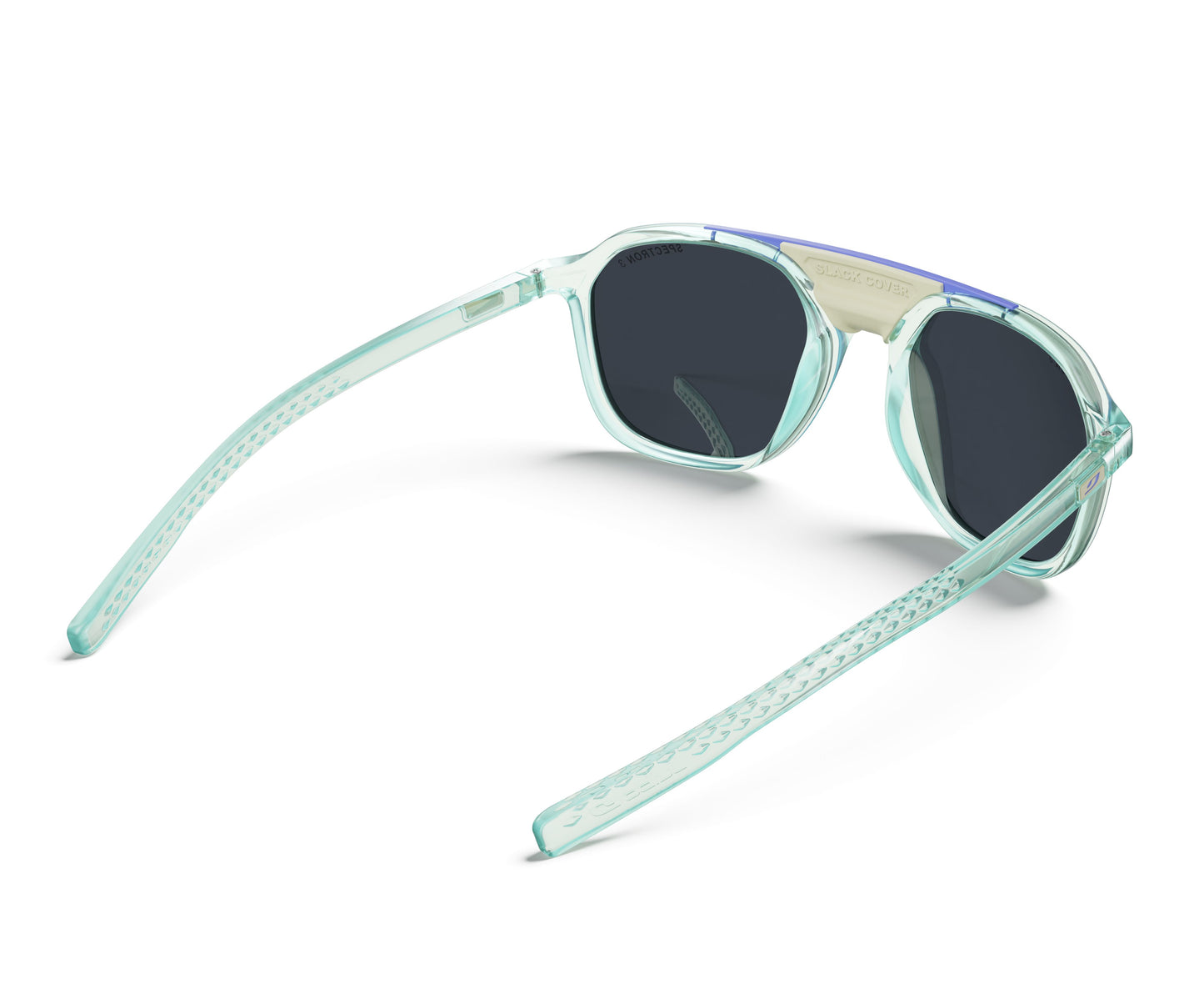 Julbo Slack Cover Sunglasses J5871130 in Mint-Trans-Light-Grey with a SPECTRON 3 BROWN lens