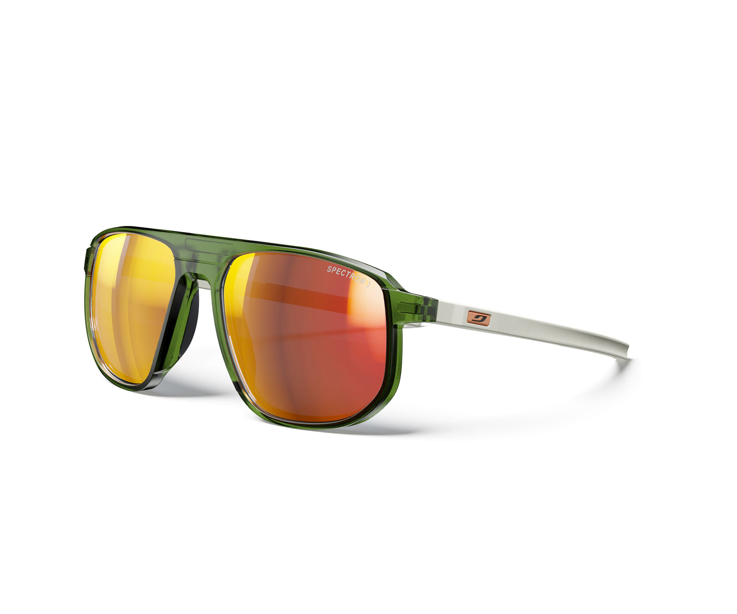 Julbo Ward Sunglasses J5861116 in Green-Grey with a SPECTRON 3 SMOKE lens