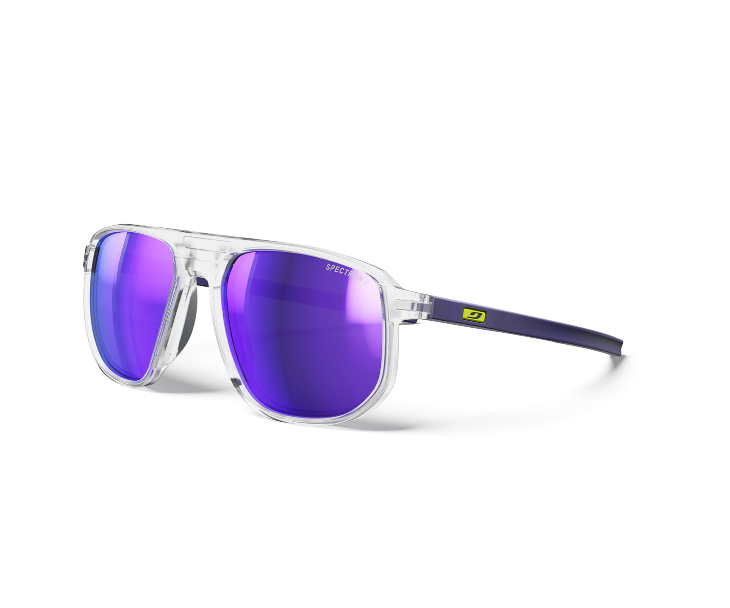 Julbo Ward Sunglasses J5861175 in Crystal-Shiny-Purple with a SPECTRON 3 SMOKE lens