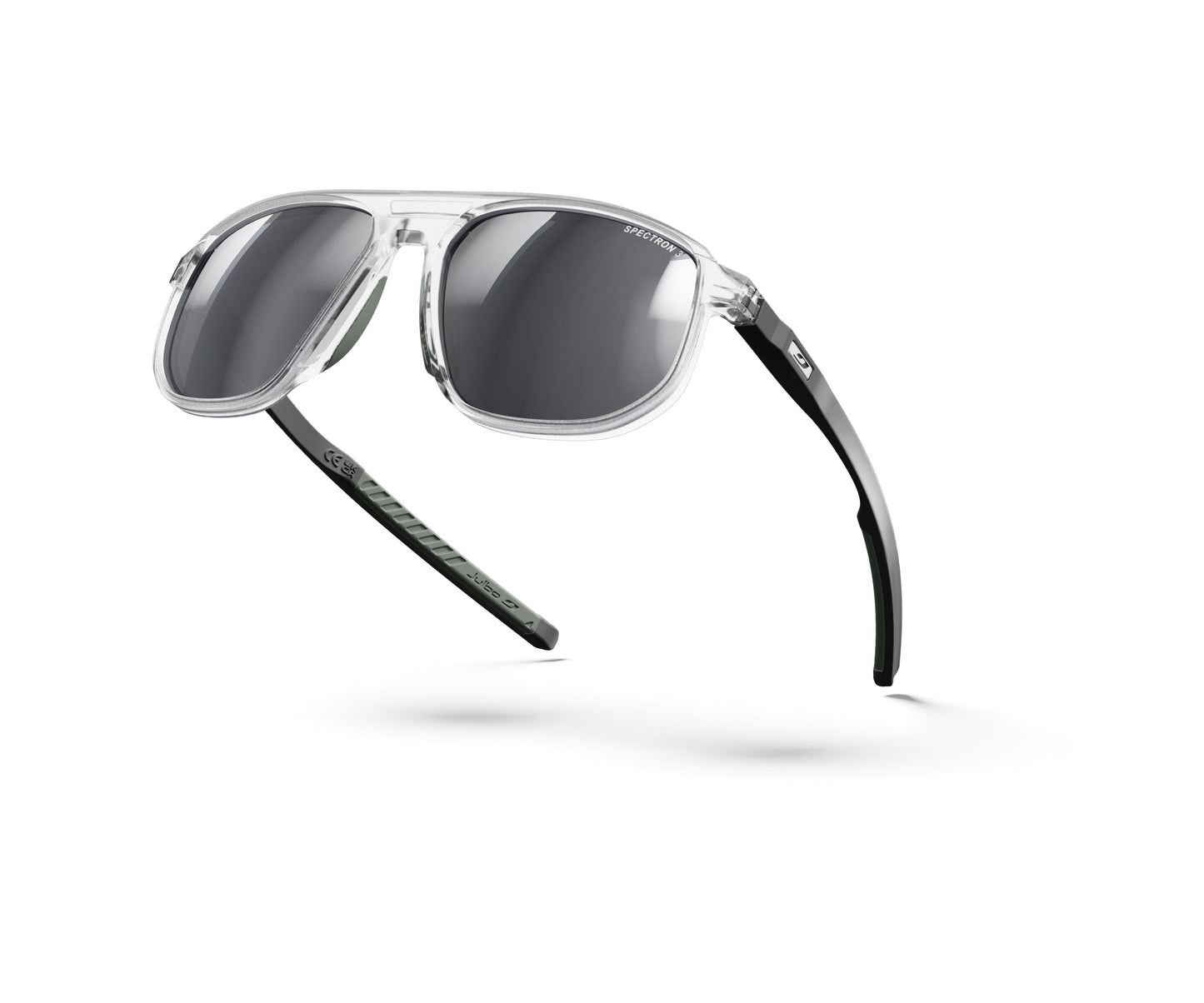 Julbo Ward Sunglasses J5862020 in Trans-Grey-Glossy-Black with a SPECTRON 3 SMOKE lens