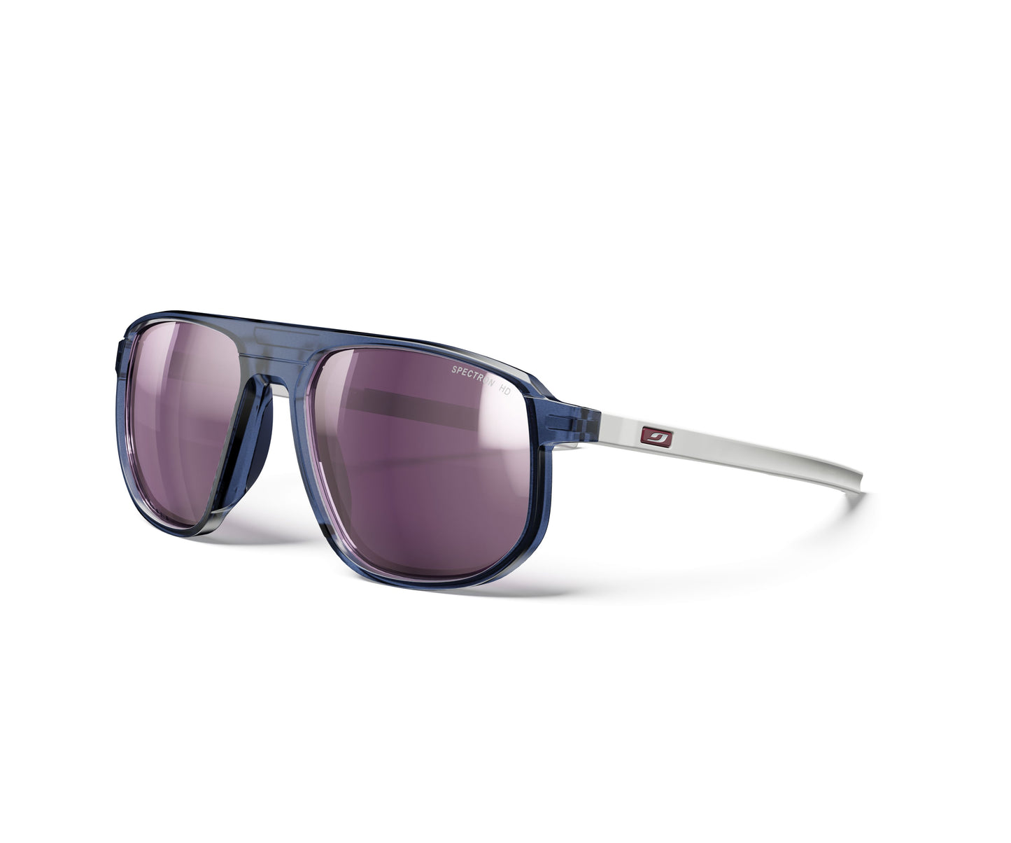 Julbo Ward Sunglasses J5869712 in Trans-Blue-White with a SPECTRON HD 3 POLARIZED PINK lens