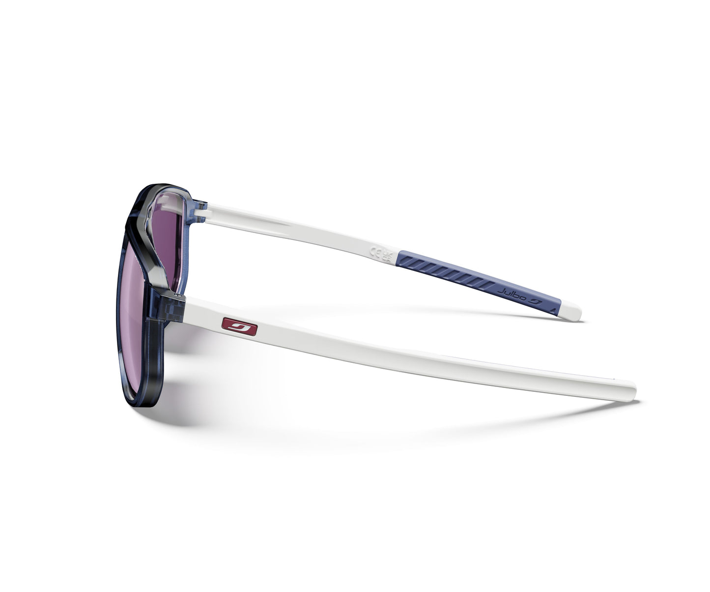 Julbo Ward Sunglasses J5869712 in Trans-Blue-White with a SPECTRON HD 3 POLARIZED PINK lens