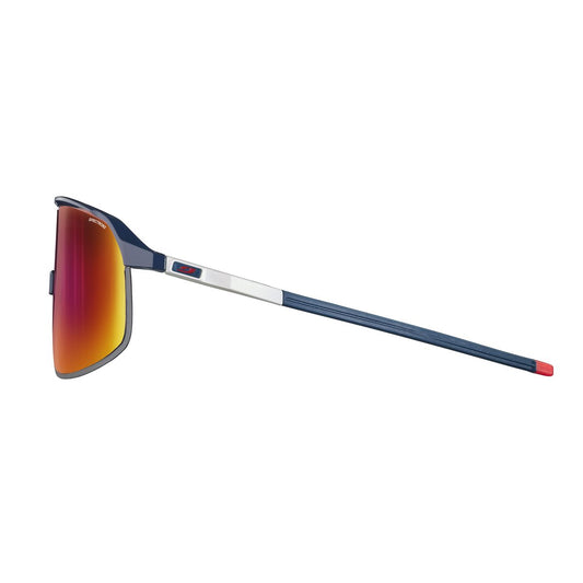 Julbo DENSITY Sunglasses J5611112 in Blue - White - Red with a SPECTRON 3 Smoke lens