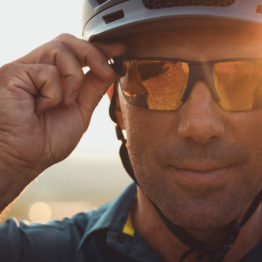 Julbo OUTLINE Sunglasses J5193314 in Translucent Black with a REACTIV 1-3 Light Amplifier Lens