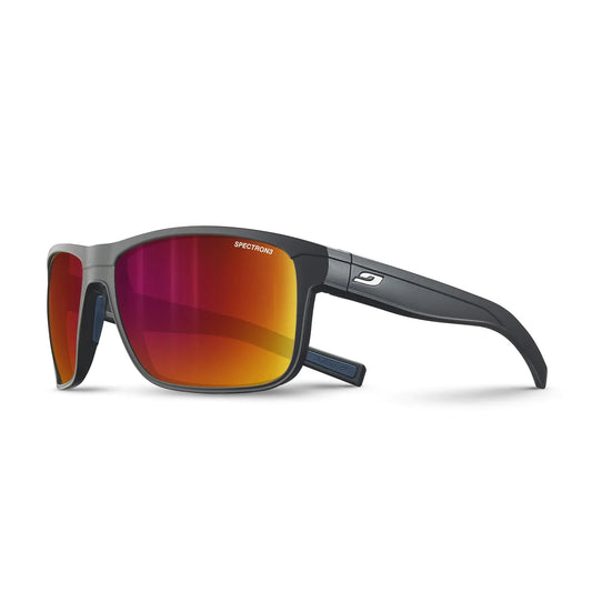 Julbo RENEGADE Sunglasses J4991123 in Black Mat-Blue with a SPECTRON 3 SMOKE lens