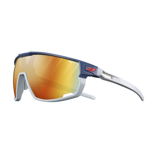 Julbo RUSH Sunglasses J5343312 in Blue with a REACTIV 1-3 Light Amplifier Lens