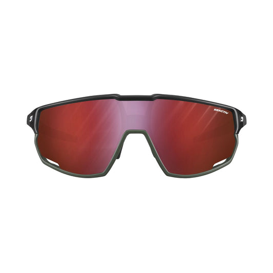 Julbo RUSH Sunglasses J5344145 in Black - Army with a REACTIV 0-3 High Contrast Lens