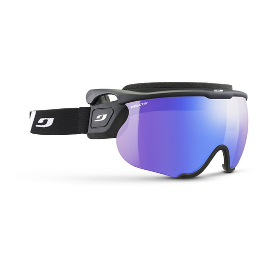 Julbo SNIPER EVO L Nordic Visor J69234141 in Matt Black - Black -White Colour with a REACTIV 1-3 HC lens