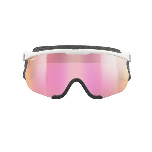 Julbo SNIPER EVO M Nordic Visor J69136101 in White - Black - Pink Colour with a REACTIV 1-3 HC lens